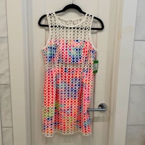 Lilly Pulitzer Geo Lattice Lace Dress Size 6